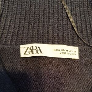 Zara Charcoal Ribbed Knit Top  Zara ribbed knit , M